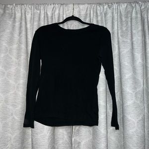 Plain black long sleeve